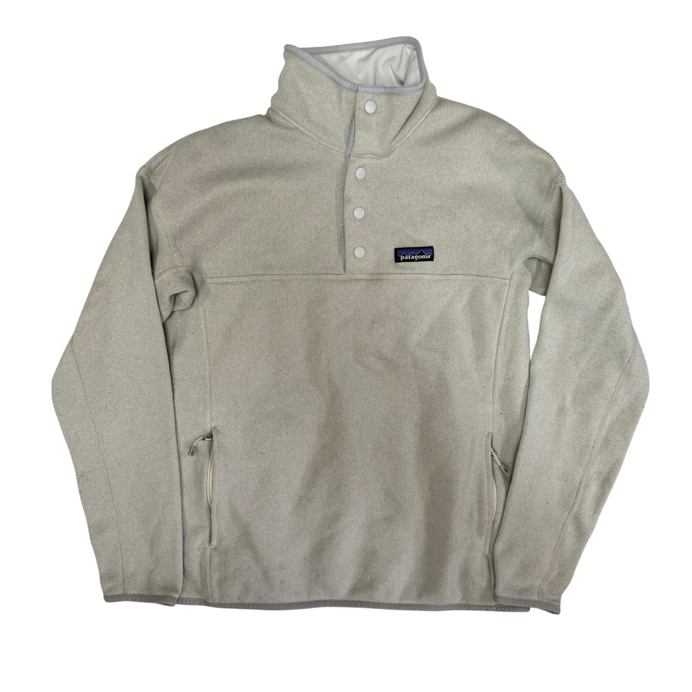 Patagonia Lightweight Better Sweater Marsupial Pullover Oatmeal Womens M